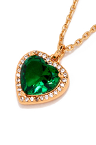 My Love Heart Pendant, Emerald